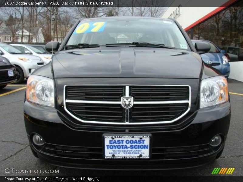Black / Pastel Slate Gray/Red 2007 Dodge Caliber R/T AWD