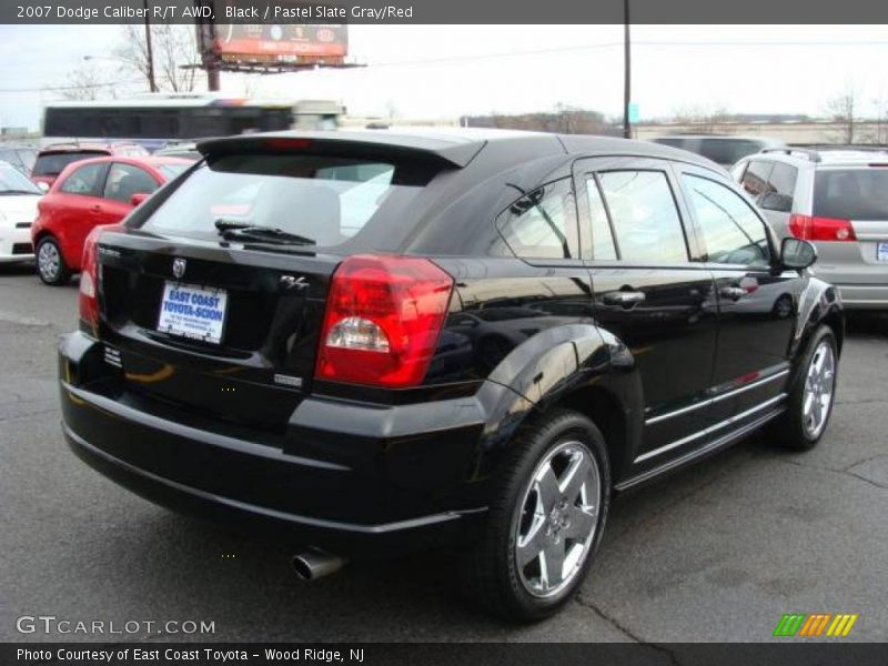 Black / Pastel Slate Gray/Red 2007 Dodge Caliber R/T AWD