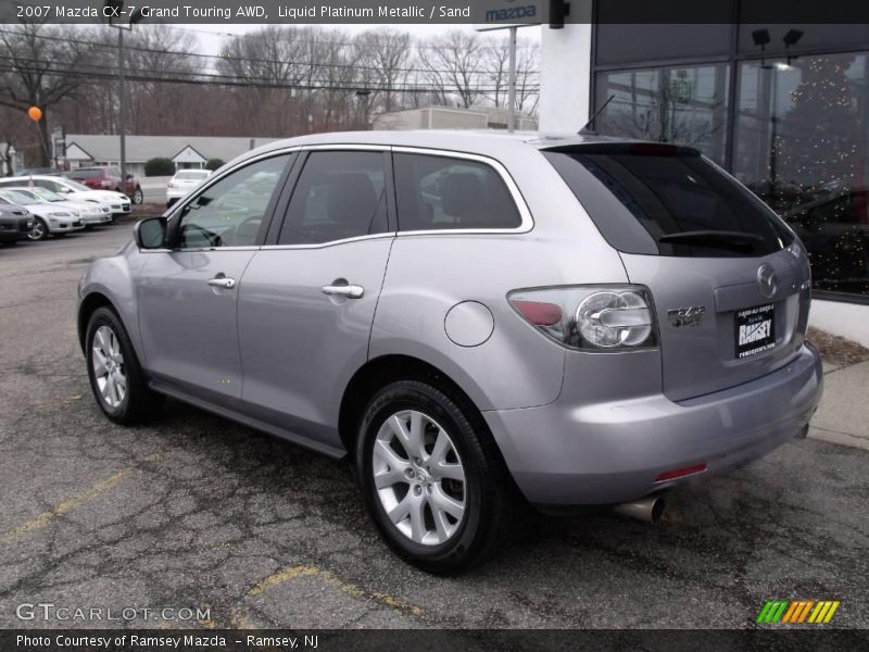 Liquid Platinum Metallic / Sand 2007 Mazda CX-7 Grand Touring AWD