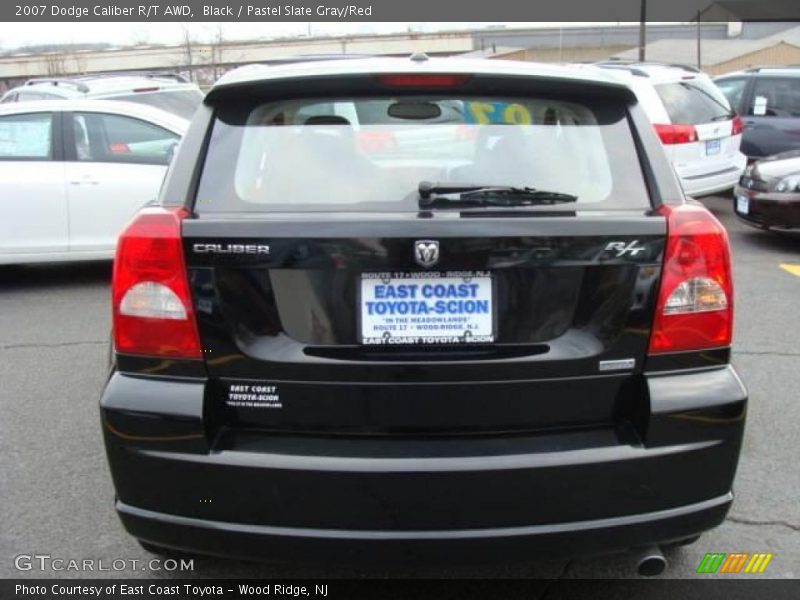 Black / Pastel Slate Gray/Red 2007 Dodge Caliber R/T AWD