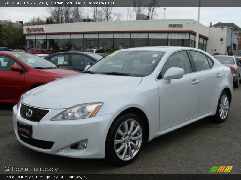 Glacier Frost Pearl / Cashmere Beige 2008 Lexus IS 250 AWD
