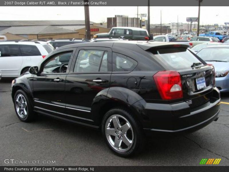 Black / Pastel Slate Gray/Red 2007 Dodge Caliber R/T AWD