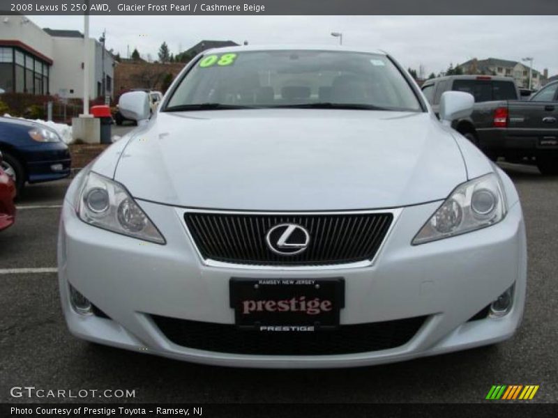 Glacier Frost Pearl / Cashmere Beige 2008 Lexus IS 250 AWD
