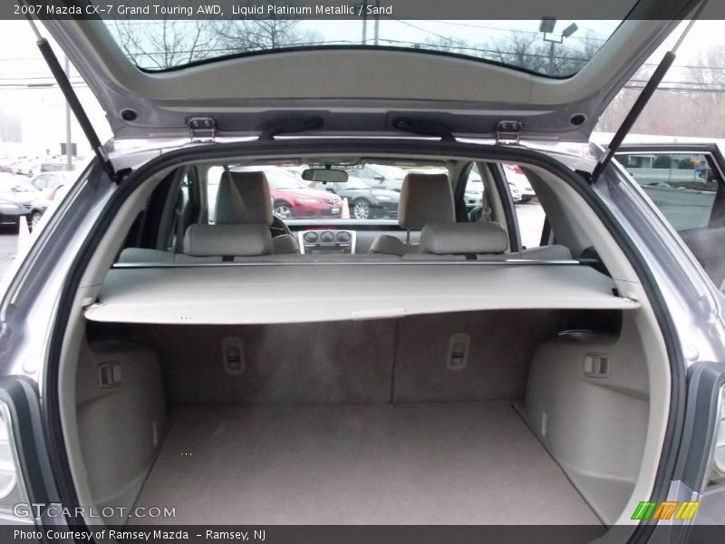 Liquid Platinum Metallic / Sand 2007 Mazda CX-7 Grand Touring AWD