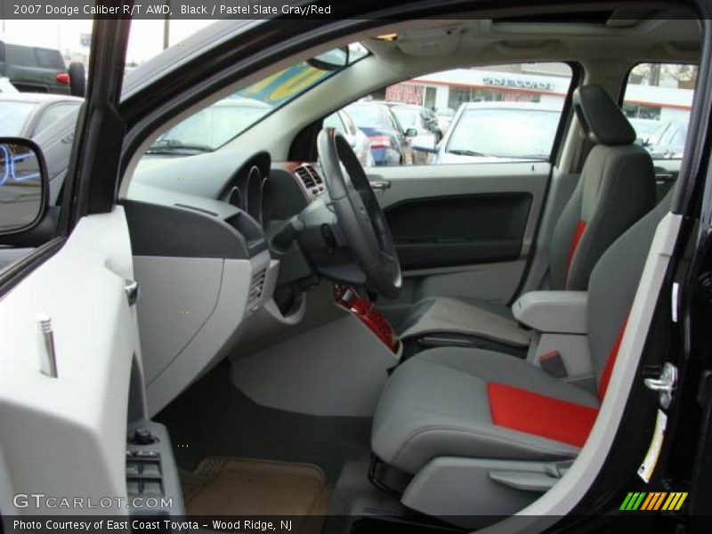 Black / Pastel Slate Gray/Red 2007 Dodge Caliber R/T AWD