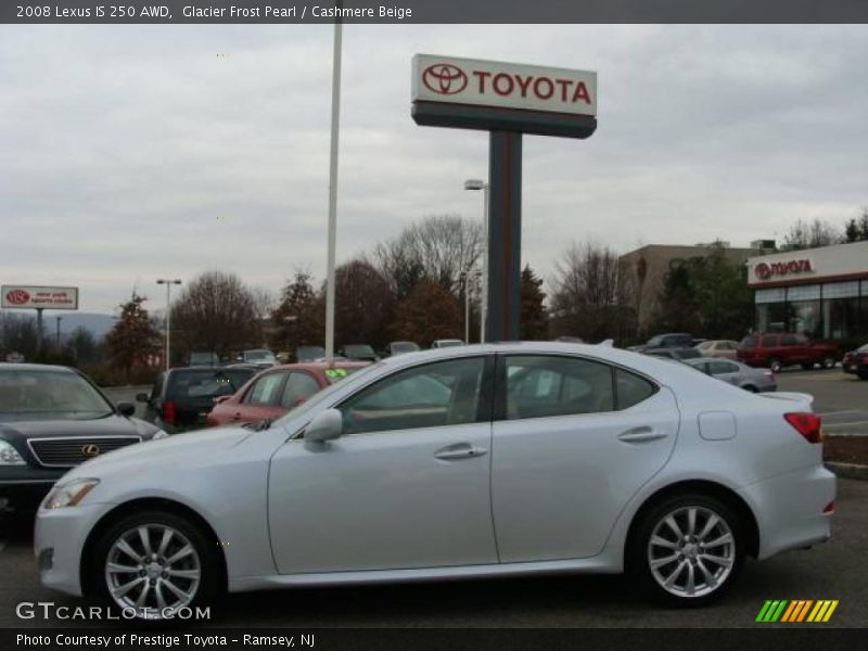 Glacier Frost Pearl / Cashmere Beige 2008 Lexus IS 250 AWD