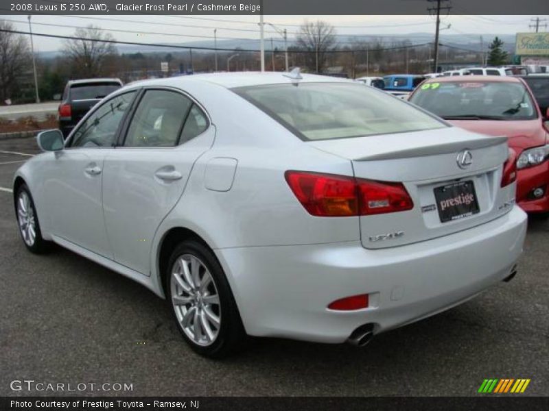 Glacier Frost Pearl / Cashmere Beige 2008 Lexus IS 250 AWD