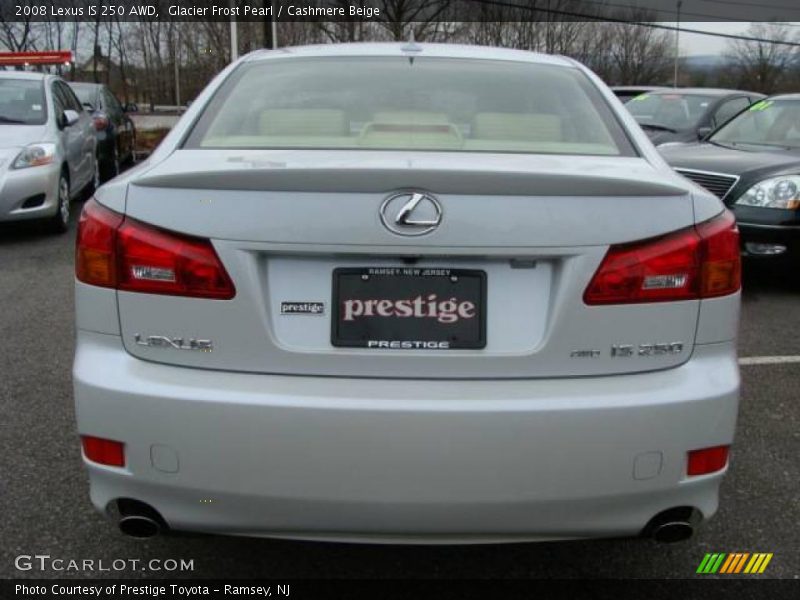 Glacier Frost Pearl / Cashmere Beige 2008 Lexus IS 250 AWD