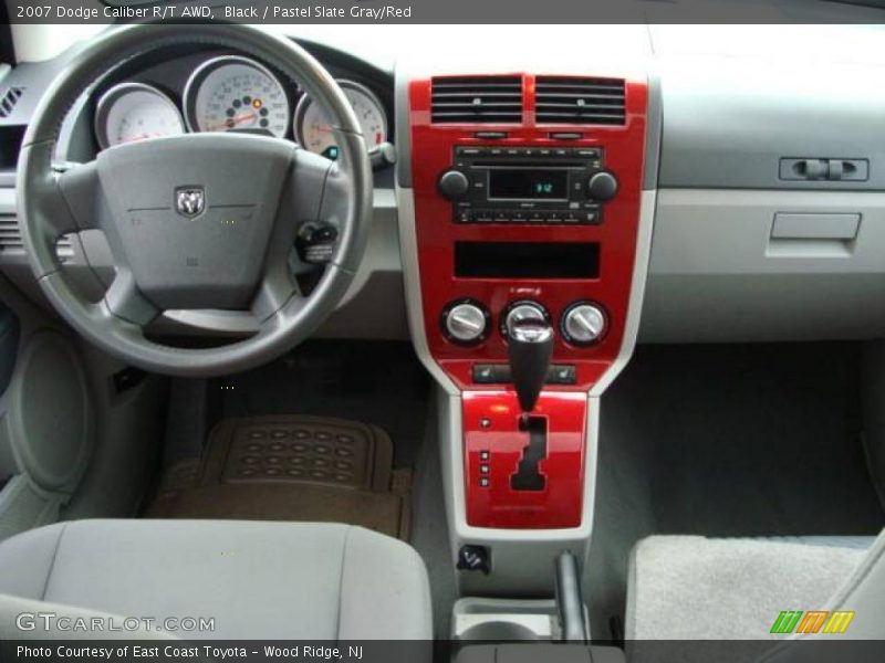 Black / Pastel Slate Gray/Red 2007 Dodge Caliber R/T AWD