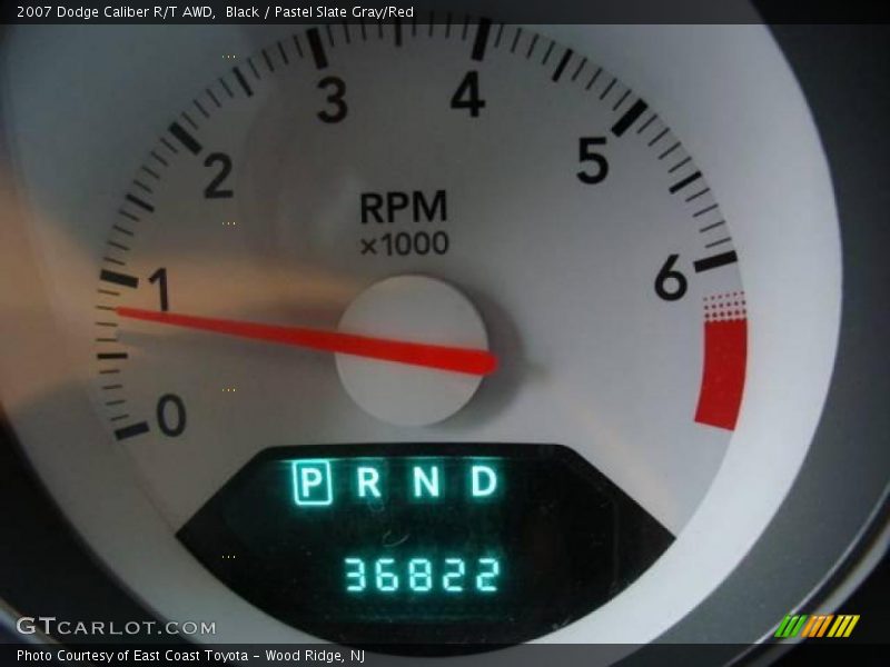 Black / Pastel Slate Gray/Red 2007 Dodge Caliber R/T AWD