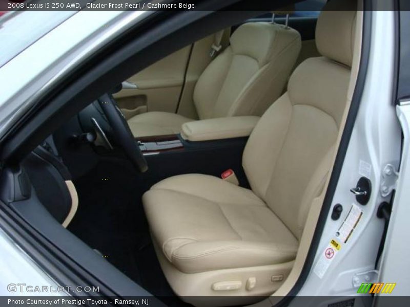 Glacier Frost Pearl / Cashmere Beige 2008 Lexus IS 250 AWD