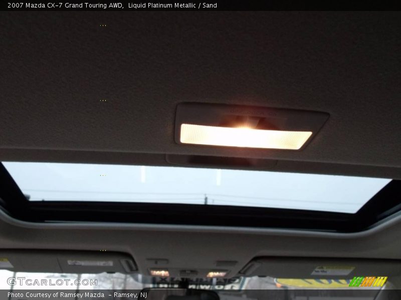 Liquid Platinum Metallic / Sand 2007 Mazda CX-7 Grand Touring AWD