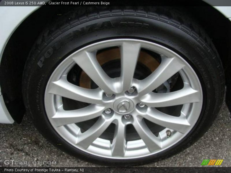 Glacier Frost Pearl / Cashmere Beige 2008 Lexus IS 250 AWD