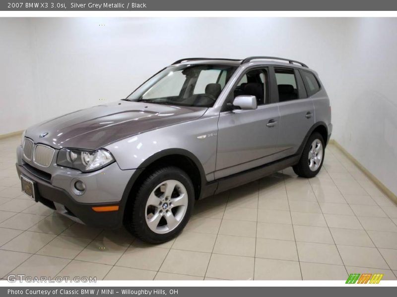 Silver Grey Metallic / Black 2007 BMW X3 3.0si