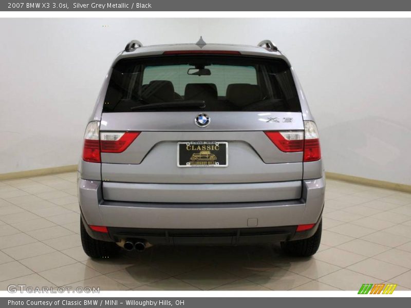 Silver Grey Metallic / Black 2007 BMW X3 3.0si