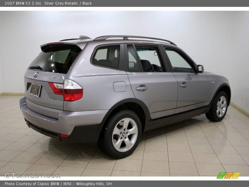 Silver Grey Metallic / Black 2007 BMW X3 3.0si