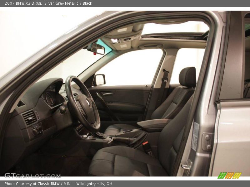 Silver Grey Metallic / Black 2007 BMW X3 3.0si