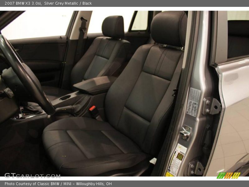 Silver Grey Metallic / Black 2007 BMW X3 3.0si
