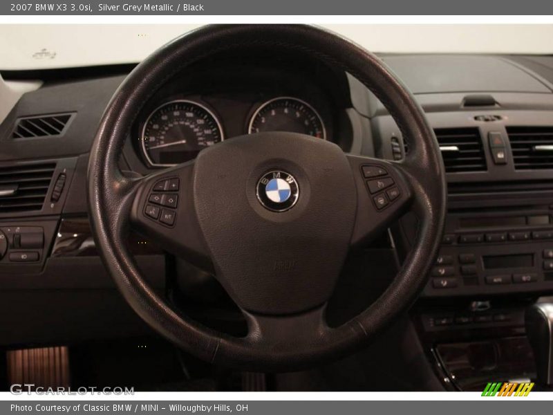 Silver Grey Metallic / Black 2007 BMW X3 3.0si