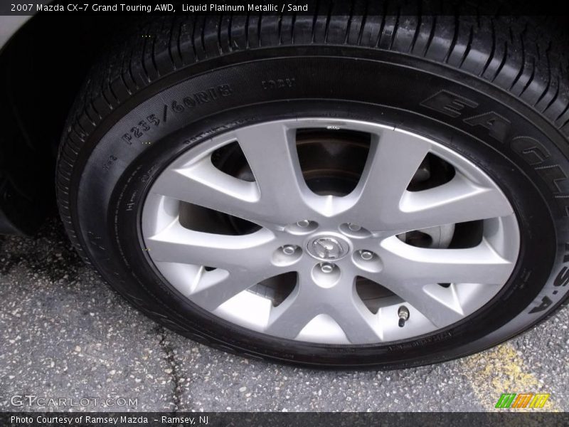 Liquid Platinum Metallic / Sand 2007 Mazda CX-7 Grand Touring AWD