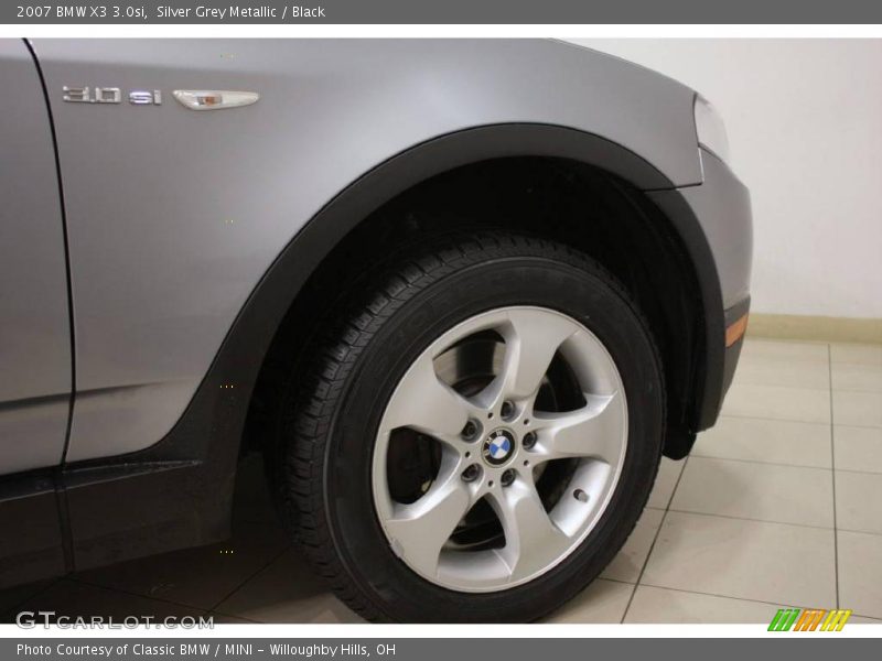 Silver Grey Metallic / Black 2007 BMW X3 3.0si