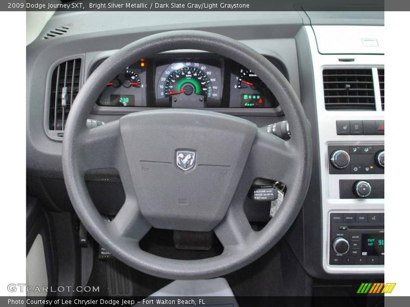 Bright Silver Metallic / Dark Slate Gray/Light Graystone 2009 Dodge Journey SXT