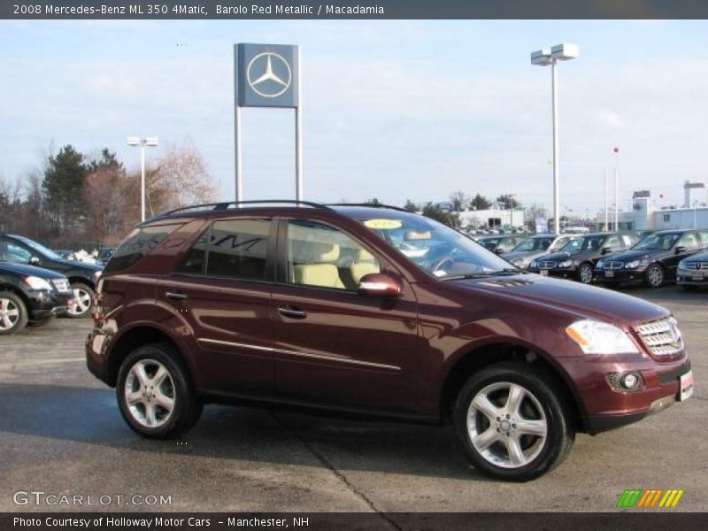 Barolo Red Metallic / Macadamia 2008 Mercedes-Benz ML 350 4Matic