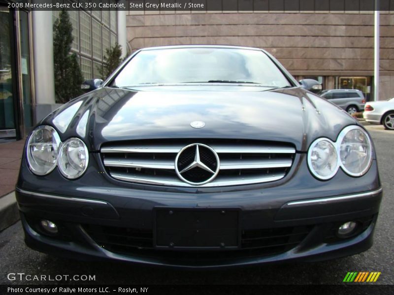 Steel Grey Metallic / Stone 2008 Mercedes-Benz CLK 350 Cabriolet