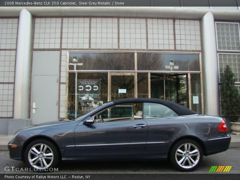 Steel Grey Metallic / Stone 2008 Mercedes-Benz CLK 350 Cabriolet