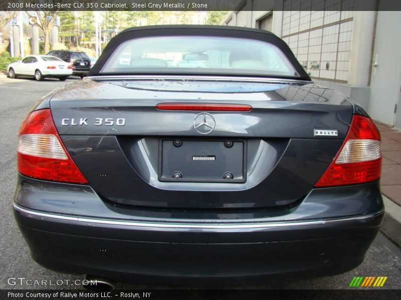 Steel Grey Metallic / Stone 2008 Mercedes-Benz CLK 350 Cabriolet