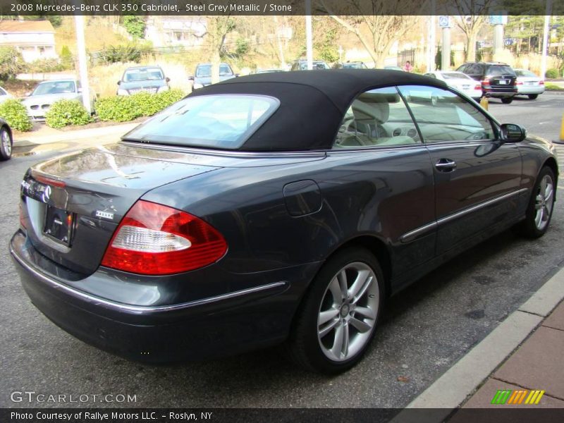 Steel Grey Metallic / Stone 2008 Mercedes-Benz CLK 350 Cabriolet