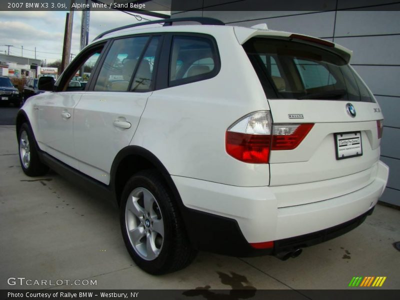Alpine White / Sand Beige 2007 BMW X3 3.0si