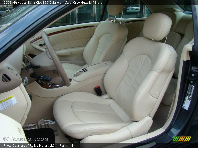 Steel Grey Metallic / Stone 2008 Mercedes-Benz CLK 350 Cabriolet