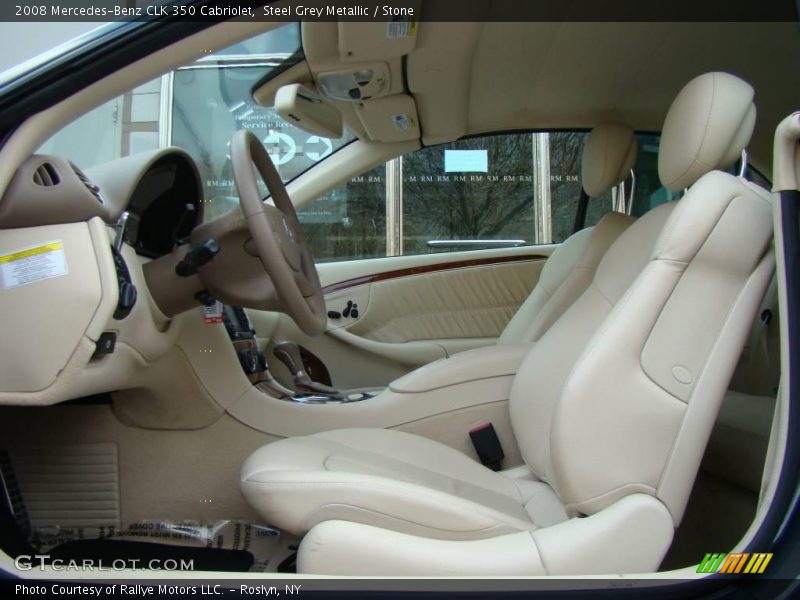 Steel Grey Metallic / Stone 2008 Mercedes-Benz CLK 350 Cabriolet