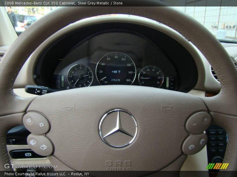 Steel Grey Metallic / Stone 2008 Mercedes-Benz CLK 350 Cabriolet