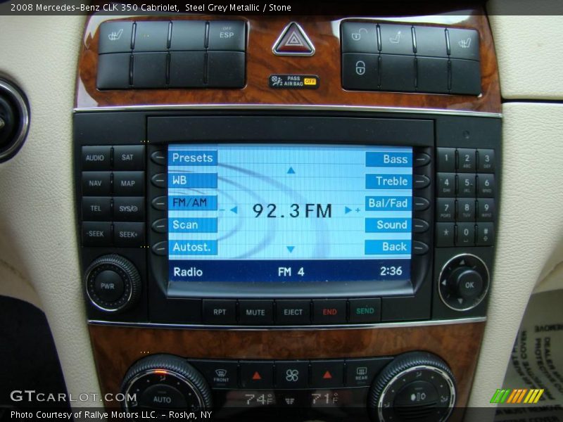 Steel Grey Metallic / Stone 2008 Mercedes-Benz CLK 350 Cabriolet
