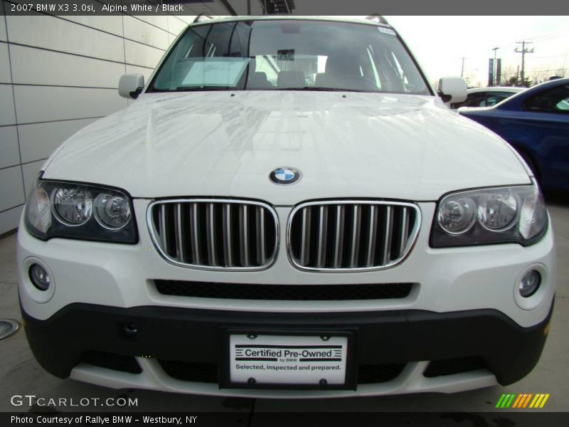 Alpine White / Black 2007 BMW X3 3.0si