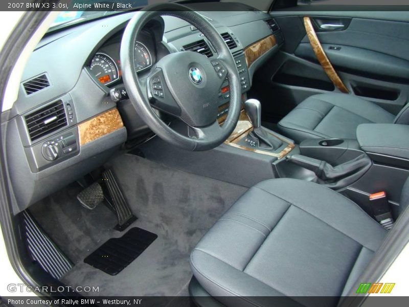 Alpine White / Black 2007 BMW X3 3.0si