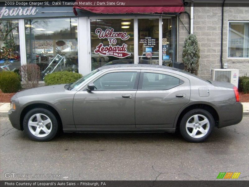 Dark Titanium Metallic / Dark Slate Gray 2009 Dodge Charger SE