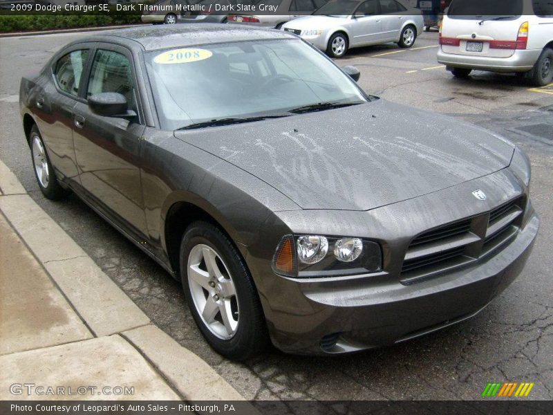 Dark Titanium Metallic / Dark Slate Gray 2009 Dodge Charger SE
