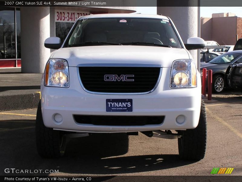 Summit White / Light Titanium 2007 GMC Yukon SLE 4x4