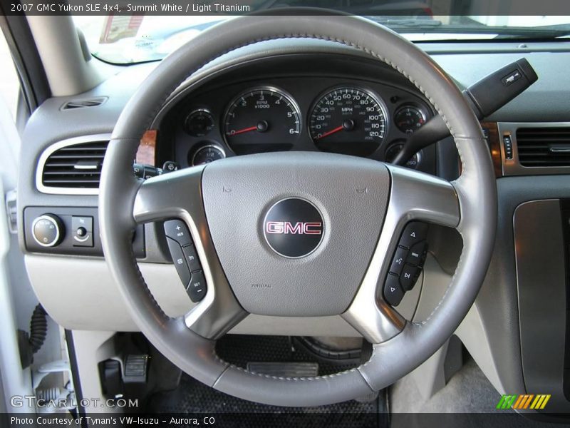 Summit White / Light Titanium 2007 GMC Yukon SLE 4x4