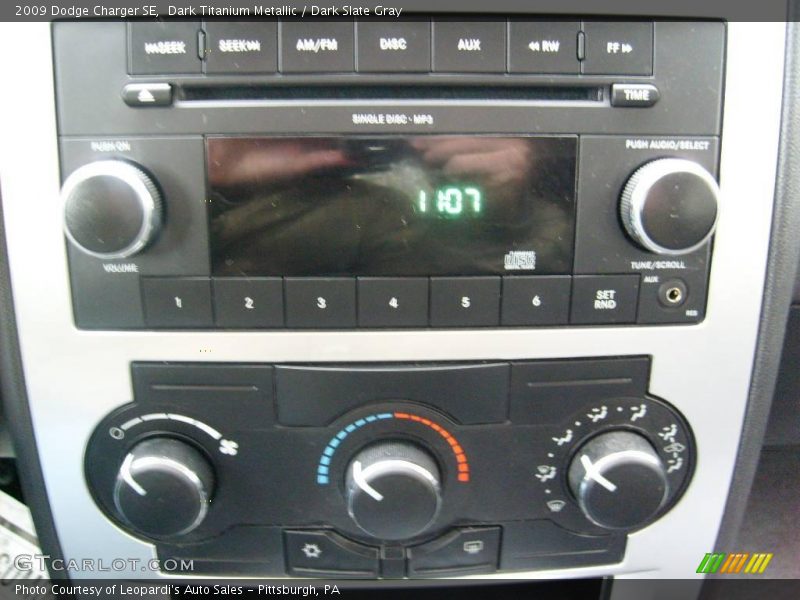 Dark Titanium Metallic / Dark Slate Gray 2009 Dodge Charger SE