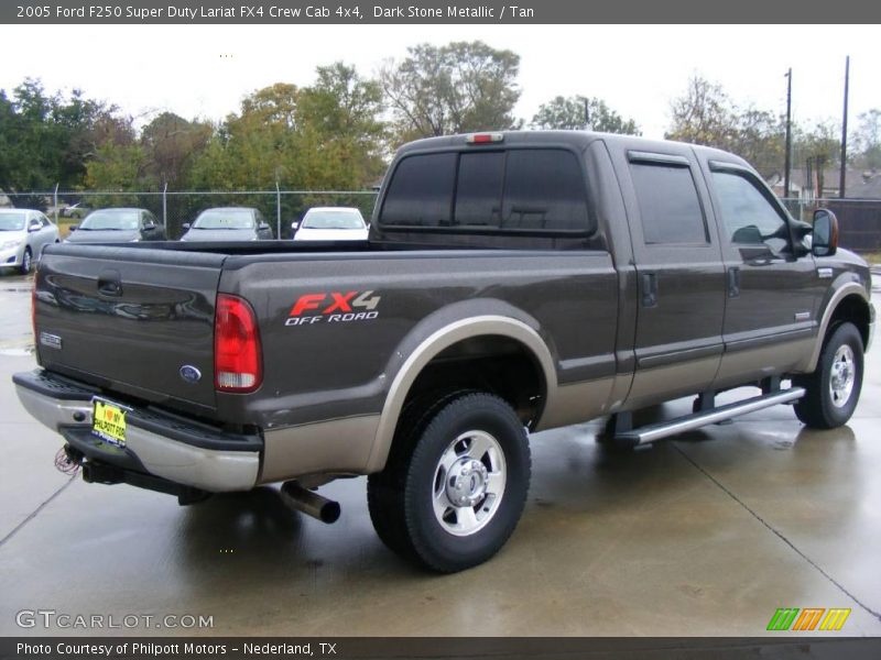 Dark Stone Metallic / Tan 2005 Ford F250 Super Duty Lariat FX4 Crew Cab 4x4