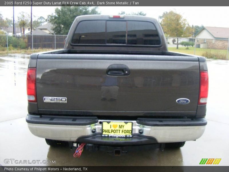 Dark Stone Metallic / Tan 2005 Ford F250 Super Duty Lariat FX4 Crew Cab 4x4