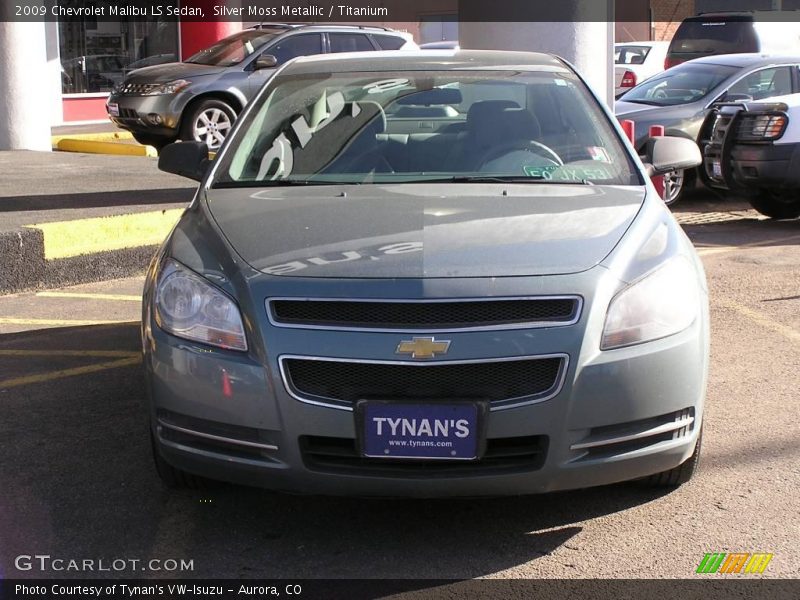 Silver Moss Metallic / Titanium 2009 Chevrolet Malibu LS Sedan