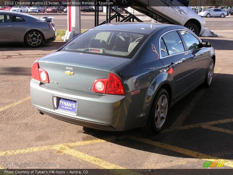 Silver Moss Metallic / Titanium 2009 Chevrolet Malibu LS Sedan