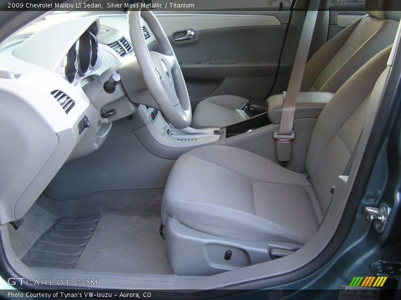 Silver Moss Metallic / Titanium 2009 Chevrolet Malibu LS Sedan