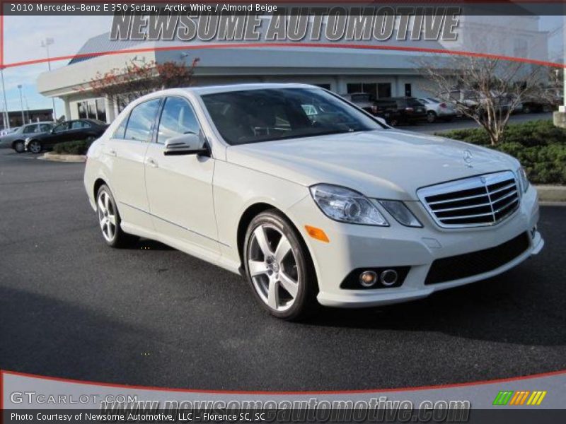 Arctic White / Almond Beige 2010 Mercedes-Benz E 350 Sedan
