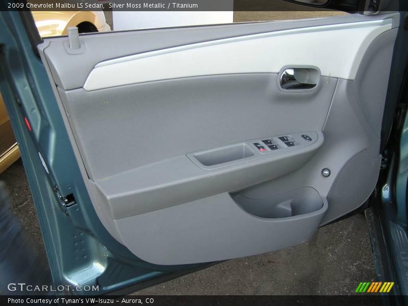 Silver Moss Metallic / Titanium 2009 Chevrolet Malibu LS Sedan